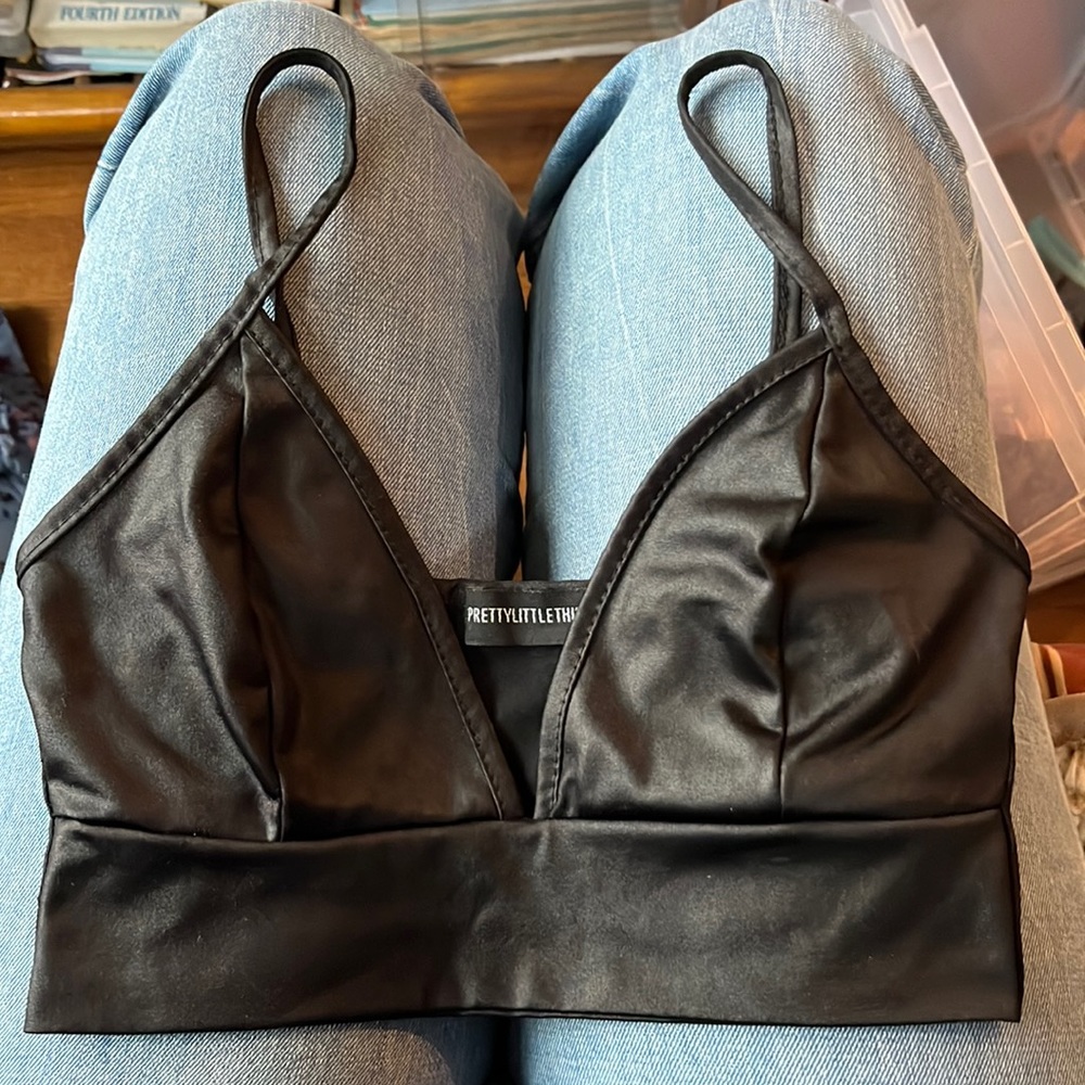 PLT Pleather Bra/ Top